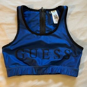 Blue Guess Sports Bra